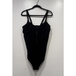Torrid Zip Front Corset Shape One Piece Bathing Suit Women’s Size 2 Wireless